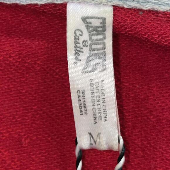 Crooks And Castles Women’s Leopard Print Full Zip Red Hoodie “F**k Wid Us” Sz M - Picture 10 of 15